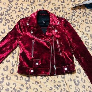 Velvet Moto Jacket